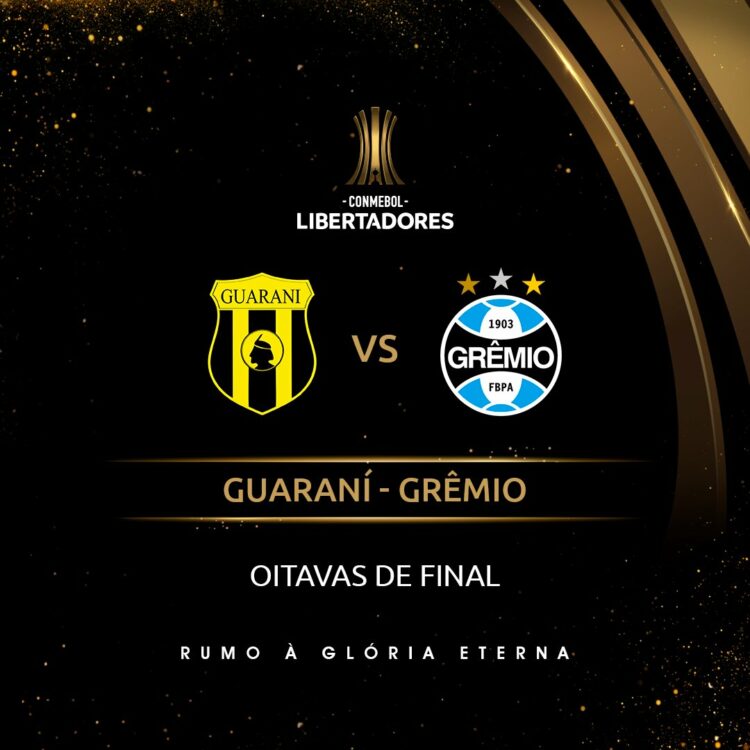 Grêmio terá Guaraní como adversário nas Oitavas da Libertadores