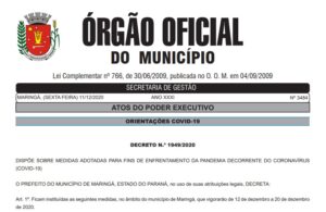 Decreto flexibiliza horário de funcionamento de atividades em Maringá