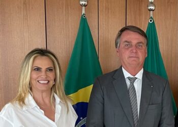 Cida Borghetti e Jair Bolsonaro