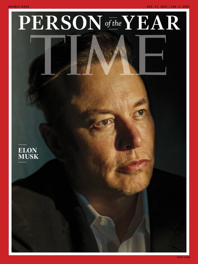 A categoria "'Personalidade do ano' reconheceu influência, e poucos indivíduos tiveram mais do que Musk na vida na Terra. FOTO-CAPA-REPRODUÇÃO