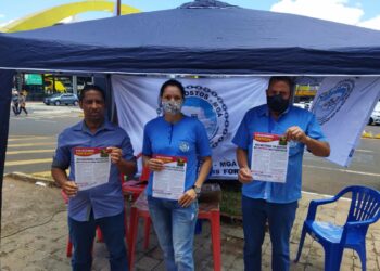 Trabalhadores de postos de combustíveis de Maringá participaram do Dia Nacional em Defesa do Emprego dos Frentistas