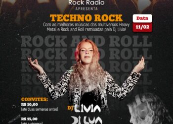 Blacksmith Rock Rádio promove o “Techno Rock” nesta sexta-feira (11), com o melhor remix da DJ Livia Di Lua