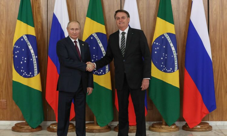 (Brasília - DF, 14/11/2019) Encontro com o Presidente da Federação da Rússia, Vladmir Putin.nFoto: Marcos Corrêa/PR
