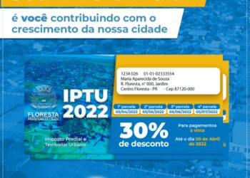 Contribuinte que quitar IPTU à vista até 05 de abril terá 30% de desconto