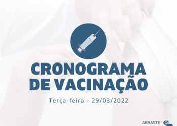 Cronograma de Vacinação contra Covid-19 - Terça-feira - 29/03/2022