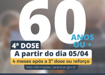 4ª dose para pessoas com 60 anos ou mais