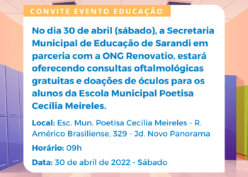 Convite Evento Educação - 30/04/2022