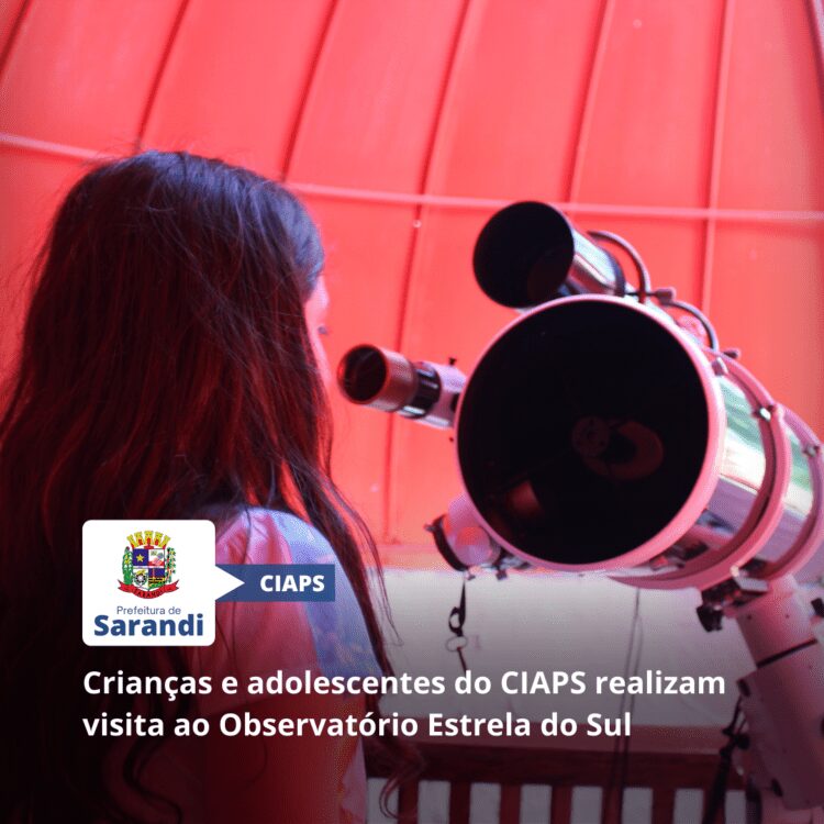 Crianças e adolescentes do CIAPS realizam visita ao Observatório Estrela do Sul