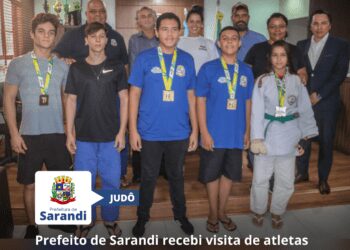 Prefeito de Sarandi recebi visita de atletas e professores de Judô do Projeto Superação