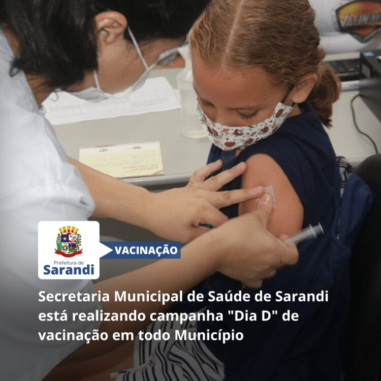 Secretaria Municipal de Saúde de Sarandi está realizando campanha