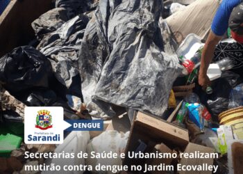 Secretarias de Saúde e Urbanismo realizam mutirão contra dengue no Jardim Ecovalley