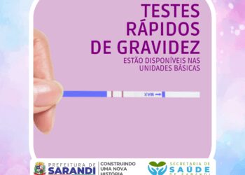 Testes rápidos de gravidez nas Unidades Básicas de Saúde de Sarandi