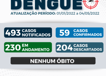 BOLETIM EPIDEMIOLÓGICO DENGUE - 01/01/2022 a 04/05/2022