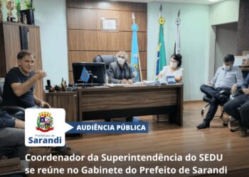 Coordenador da Superintendência do SEDU se reúne no Gabinete do Prefeito de Sarandi e anuncia Audiência Pública