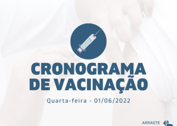Cronograma de Vacinação Municipal - Quarta-feira - 01/06/2022