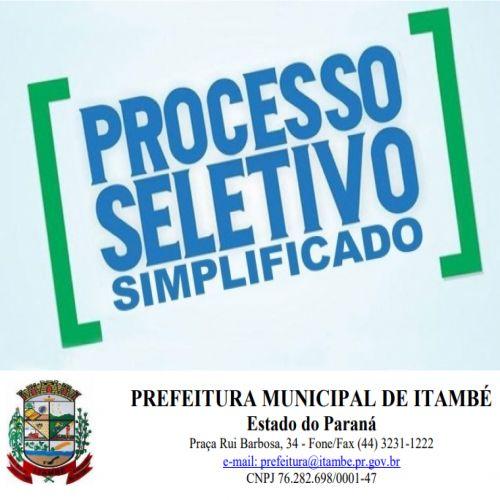 PROCESSO SELETIVO SIMPLIFICADO - PSS nº 001/2022  Edital n.º 001-A/2022