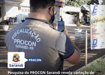 Pesquisa do PROCON Sarandi revela variação de até 13,87% nos Preços de Combustíveis