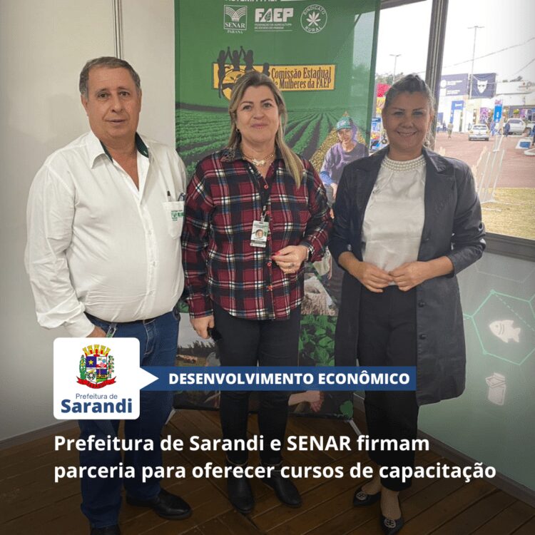 Prefeitura de Sarandi e SENAR firmam parceria para oferecer cursos de capacitação