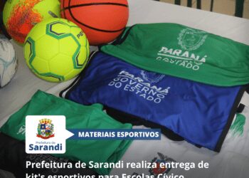 Prefeitura de Sarandi realiza entrega de kit's esportivos para Escolas Cívico Militares do Município