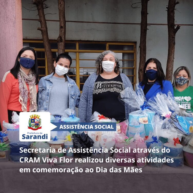 Secretaria de Assistência Social através do CRAM Viva Flor realizou diversas atividades em comemoração ao Dia das Mães