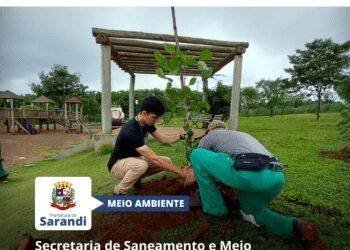 Secretaria de Saneamento e Meio Ambiente realiza o plantio de 100 mudas de árvores no Parque Ecológico