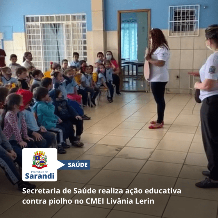 Secretaria de Saúde realiza ação educativa contra piolho no CMEI Livânia Lerin