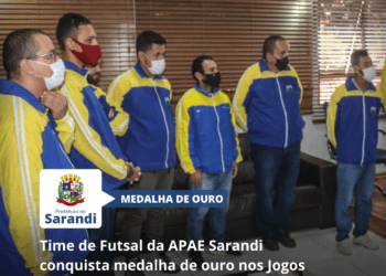 Time de Futsal da APAE Sarandi conquista medalha de ouro nos Jogos Escolares do Paraná
