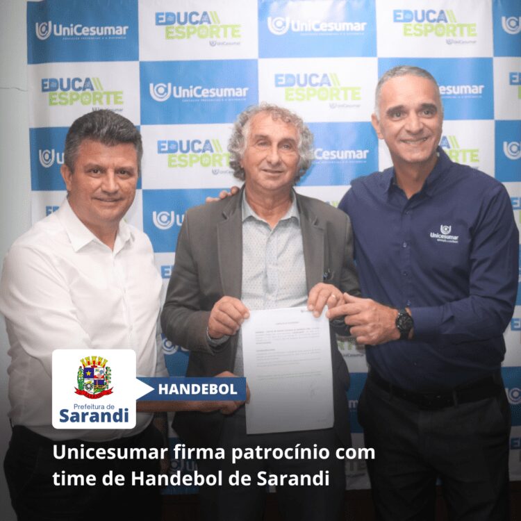 Unicesumar firma patrocínio com time de Handebol de Sarandi