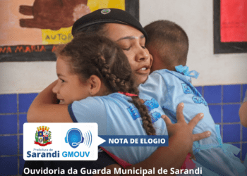 Ouvidoria da Guarda Municipal de Sarandi divulga nota de elogio que receberam do CMEI Beatriz Pacheco