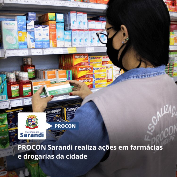 PROCON Sarandi realiza ações em farmácias e drogarias da cidade