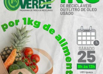 Prefeitura lança projeto que consiste em trocar materiais recicláveis por alimentos da agricultura familiar