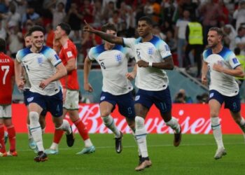 Ingleses comemoram classificação com goleada sobre o País de Gales por 3 a 0. Vão enfrentar Senegal; Fifa/Divulgação