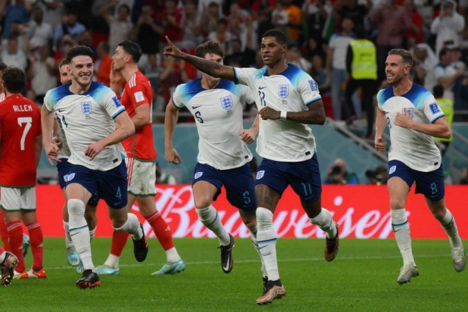 Ingleses comemoram classificação com goleada sobre o País de Gales por 3 a 0. Vão enfrentar Senegal; Fifa/Divulgação