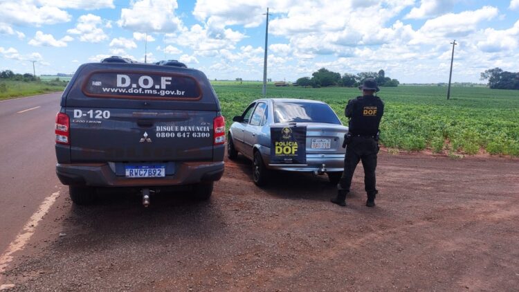 Carro roubado há 12 anos em Maringá é localizado com placas do Paraguai no Mato Grosso do Sul
