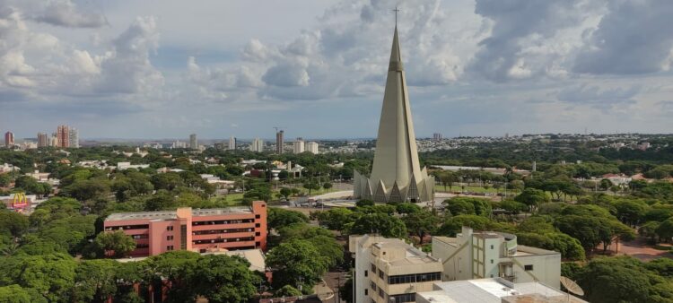 Região da Catedral, em Maringá (Crédito: Ilustrativa/Cristiano Martinez)