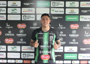 Mais recente reforço do MFC, atacante Bruno Lopes estava no Ituano e se destacou no Oeste sendo o goleador da equipe em 2022. Assessoria/Maringá FC