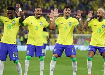 Vini Jr., Raphinha, Paquetá e Neymar têm presenças garantidas no duelo desta sexta-feira, às 12h, diante da Croácia. Getty Images/Fifa.?em