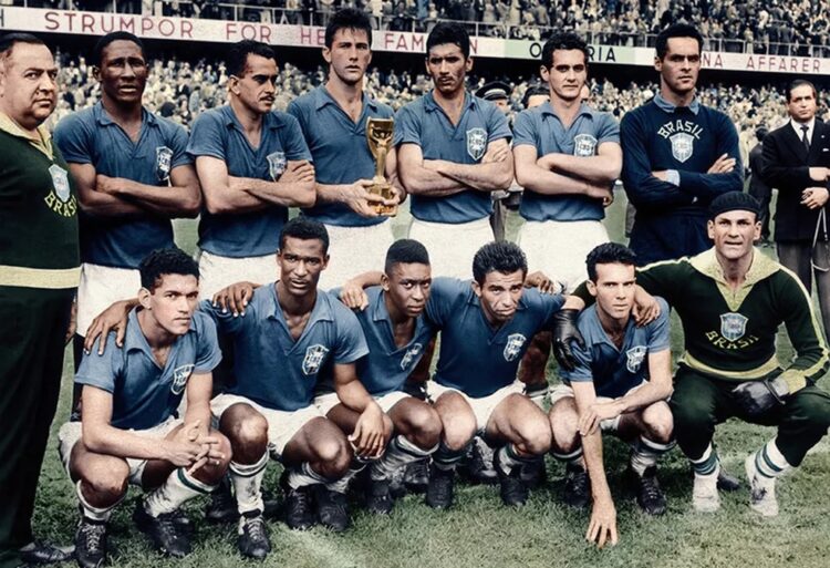 Seleção campeã na Suécia em 1958, maioria foi bi quatro anos depois no Chile. Foto: Arquivo/Getty Images