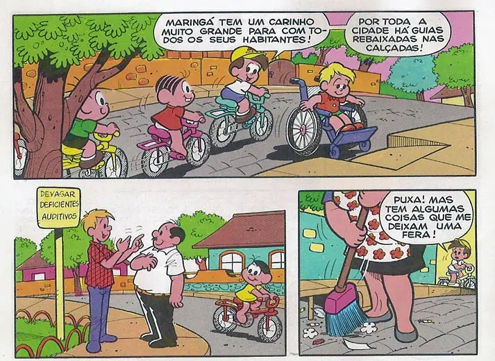 Ingazinho e Turma da Mônica passeiam por Maringá na narrativa (Crédito: Reprodução)