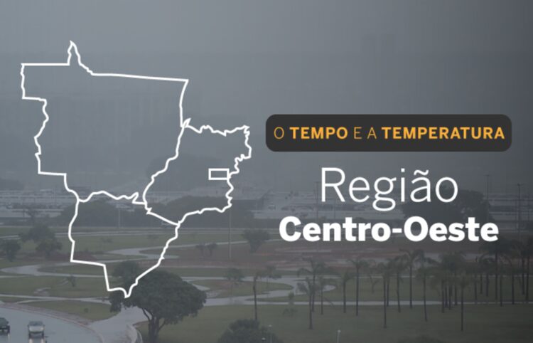 O TEMPO E A TEMPERATURA: Chuva continua em todo o Centro-Oeste nesta quarta-feira (1º)