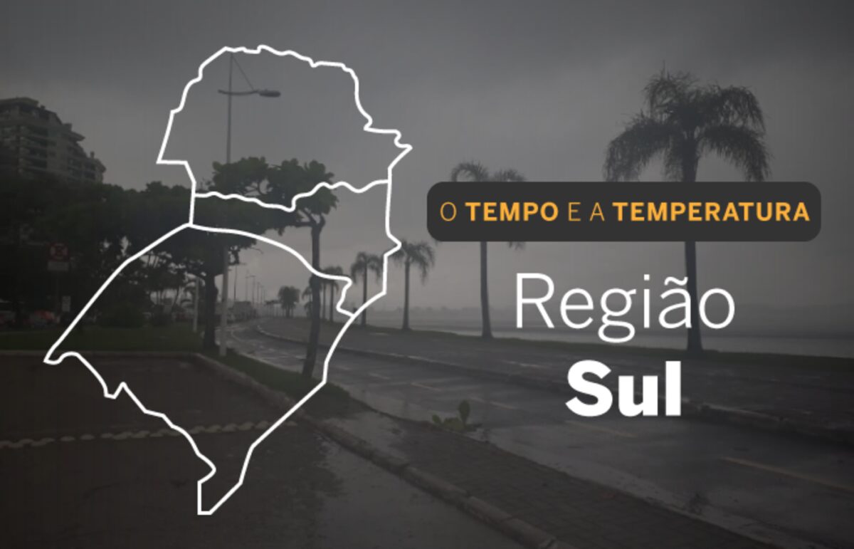 O TEMPO E A TEMPERATURA: Alerta de tempestades em toda a região Sul nesta sexta-feira (24)