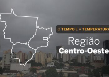 O TEMPO E A TEMPERATURA: Céu coberto por nuvens em todo o Centro-Oeste nesta segunda-feira (27)