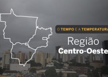 O TEMPO E A TEMPERATURA: Chove, com possibilidade de trovoadas, em toda toda a região Centro-Oeste nesta terça-feira (21)