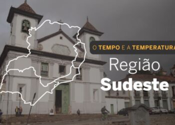 O TEMPO E A TEMPERATURA: Nesta quinta-feira (23), o céu em toda a região Sudeste fica encoberto, com muitas nuvens