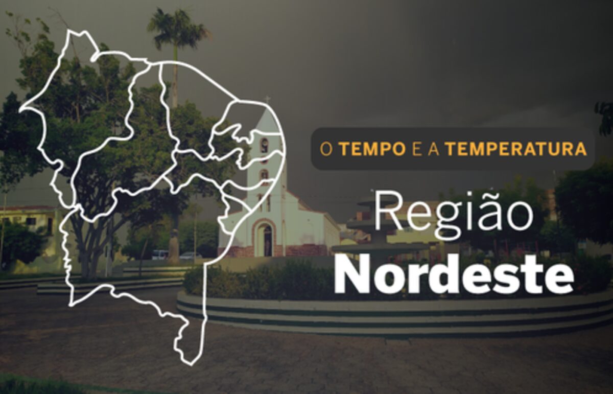 O TEMPO E A TEMPERATURA: Quarta-feira (22) com pancadas de chuva e trovoadas no Nordeste