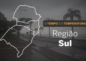 O TEMPO E A TEMPERATURA: Sábado (25) com chuva, por vezes forte, no Paraná