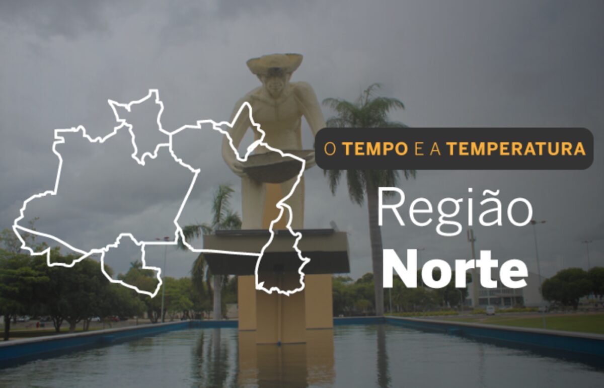 O TEMPO E A TEMPERATURA: Segunda-feira (27) com muitas nuvens em toda a região Norte