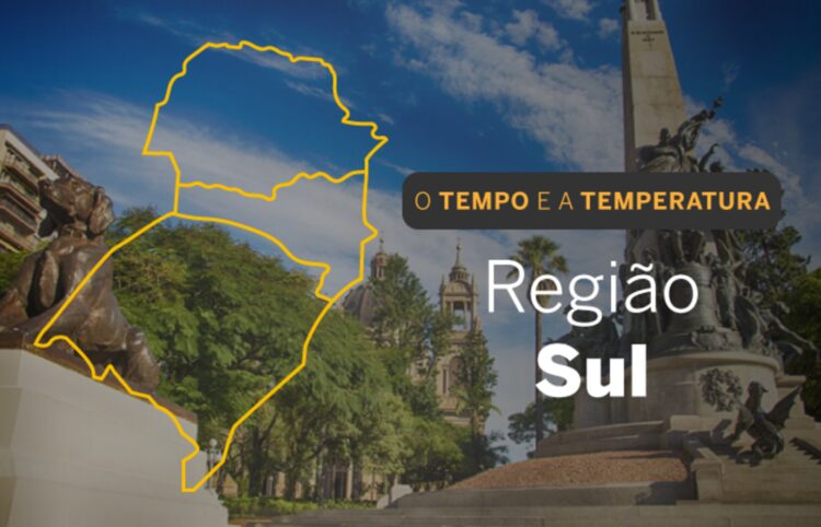 O TEMPO E A TEMPERATURA: Segunda-feira (27) com tempo ensolarado em áreas do Rio Grande do Sul