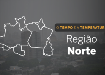 O TEMPO E A TEMPERATURA: Terça-feira (28) com alerta de tempestades para a região Norte