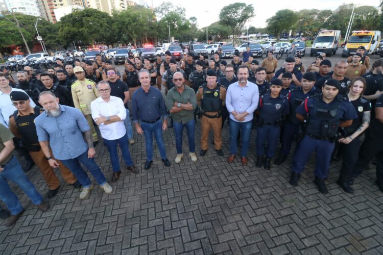 Estado e prefeitura de Maringá lançam operação para intensificar o policiamento integrado (Crédito: Ricardo Almeida/SESP)